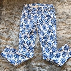 J.McLaughlin, blue and white jeans size 4